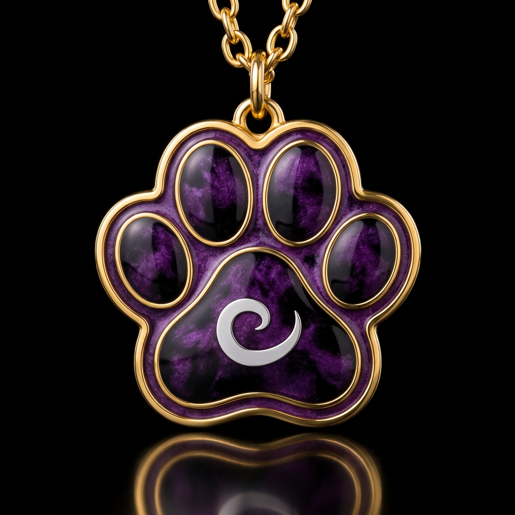 Paw print water bottle design