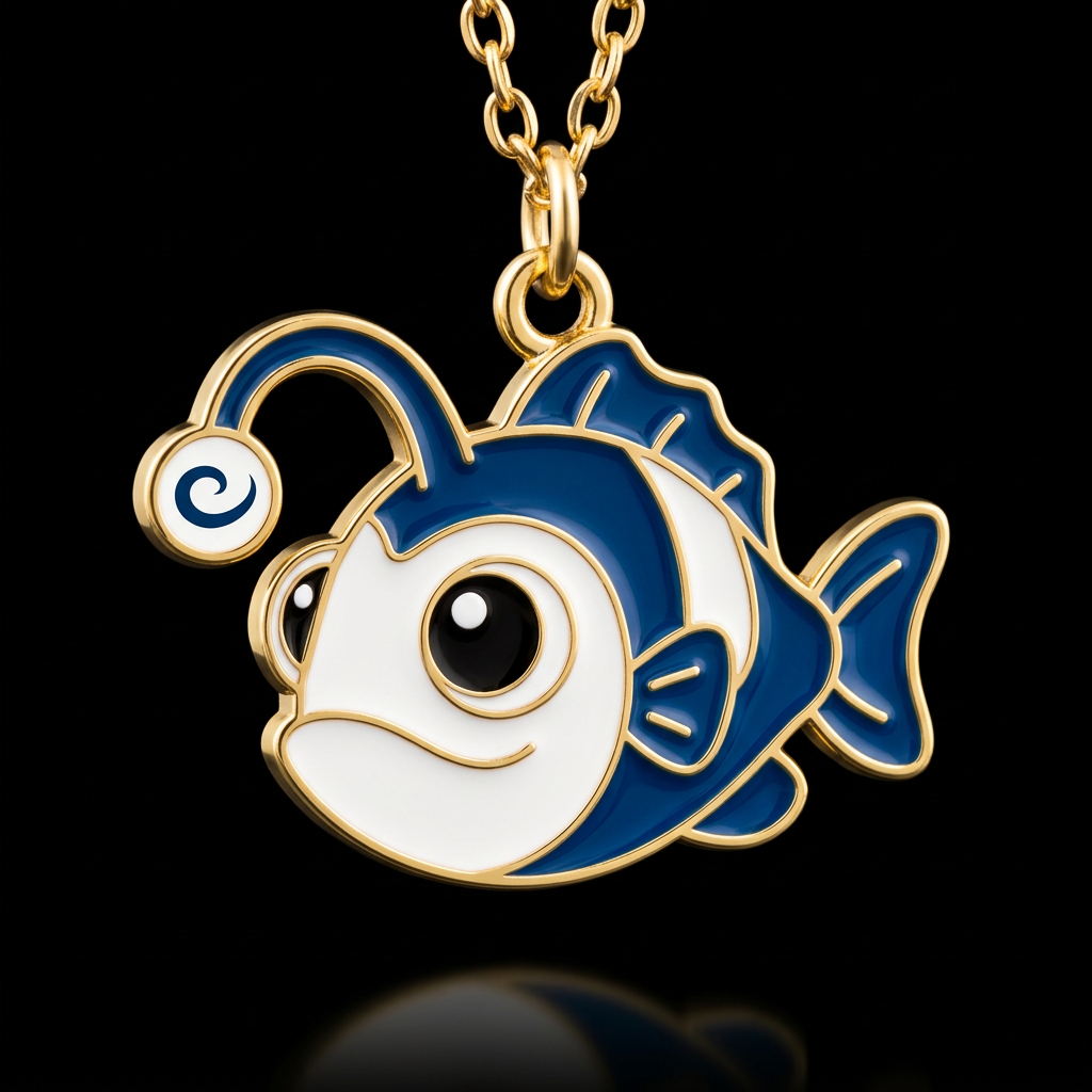 Angler fish water bottle design