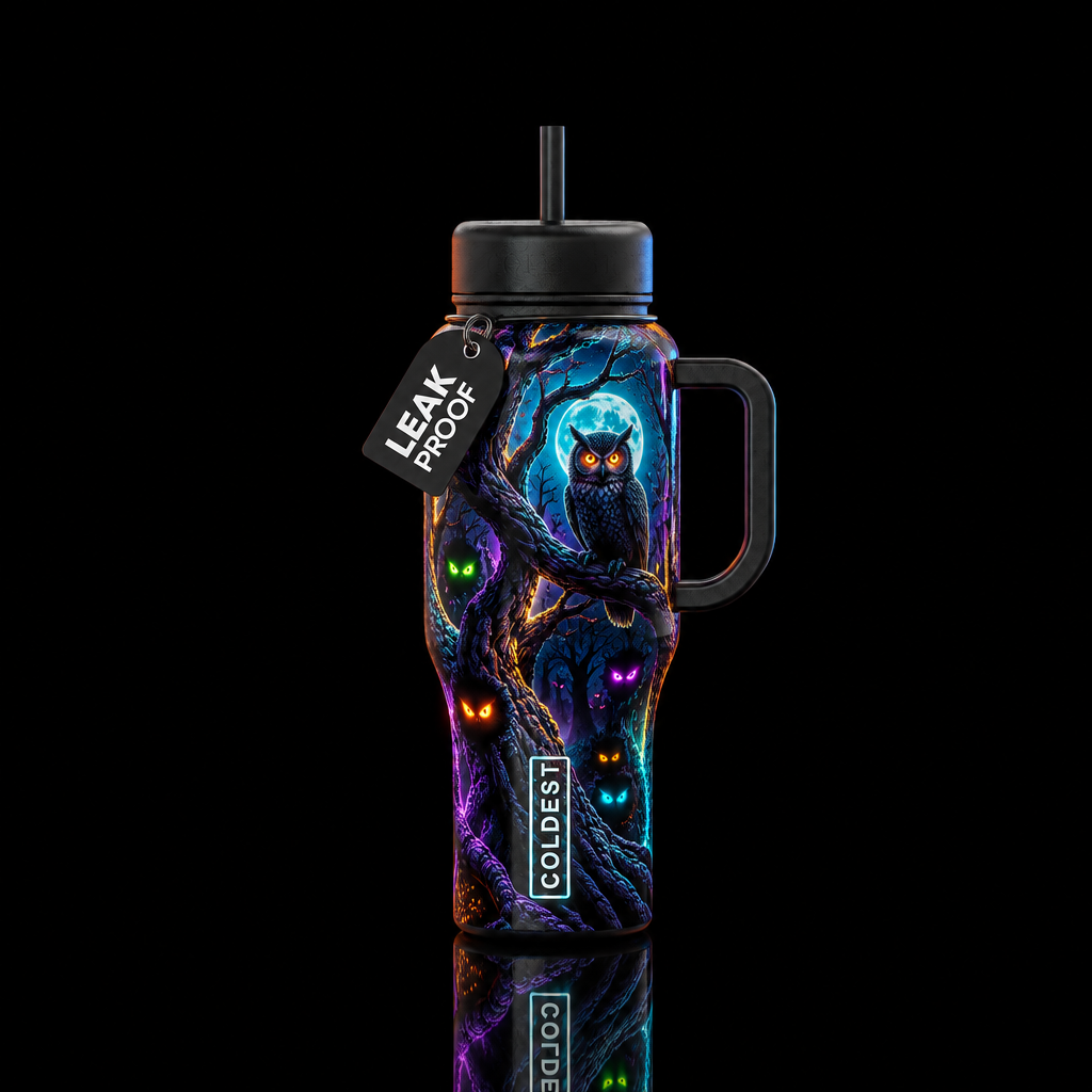 Glowie eyes water bottle design