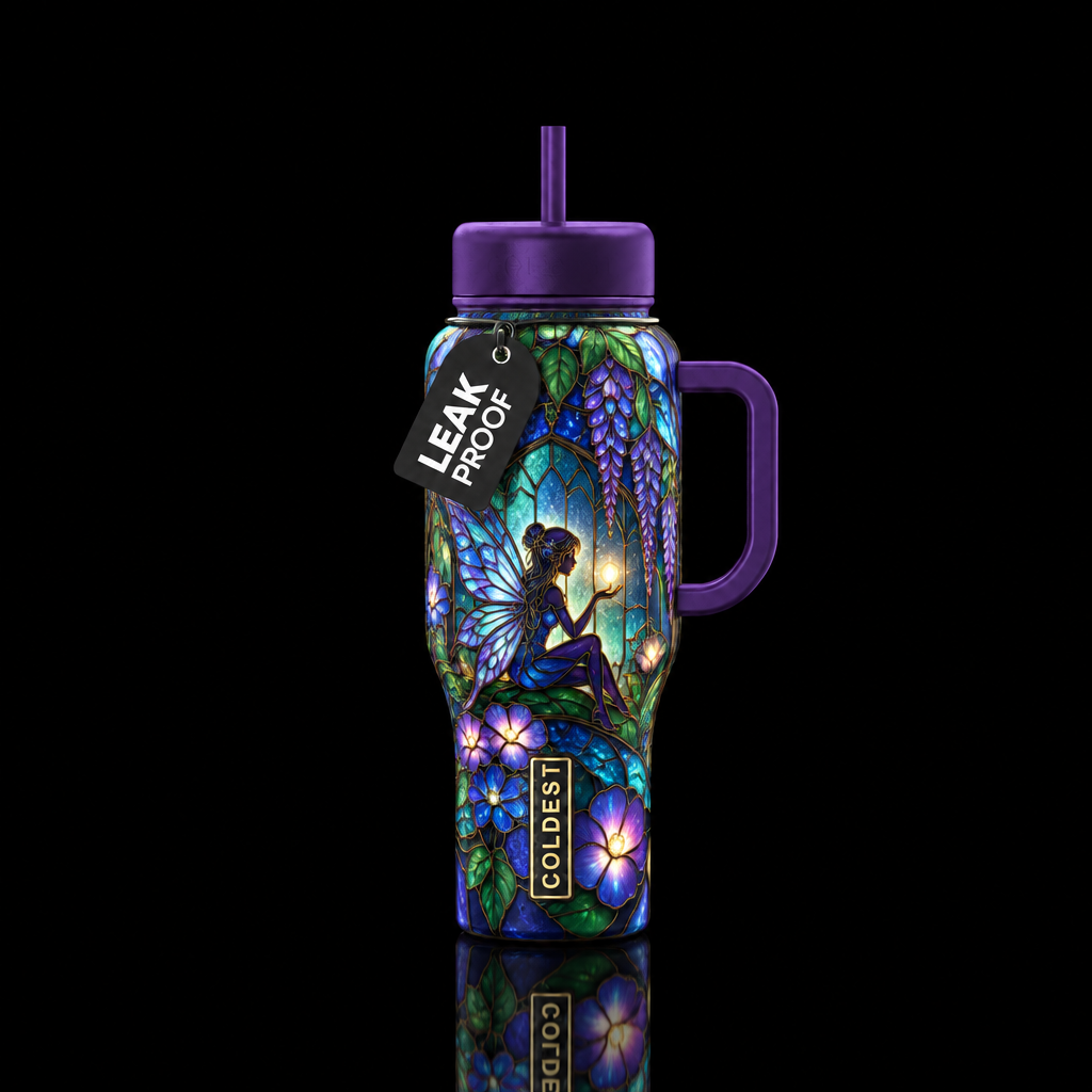 Fey glass water bottle design