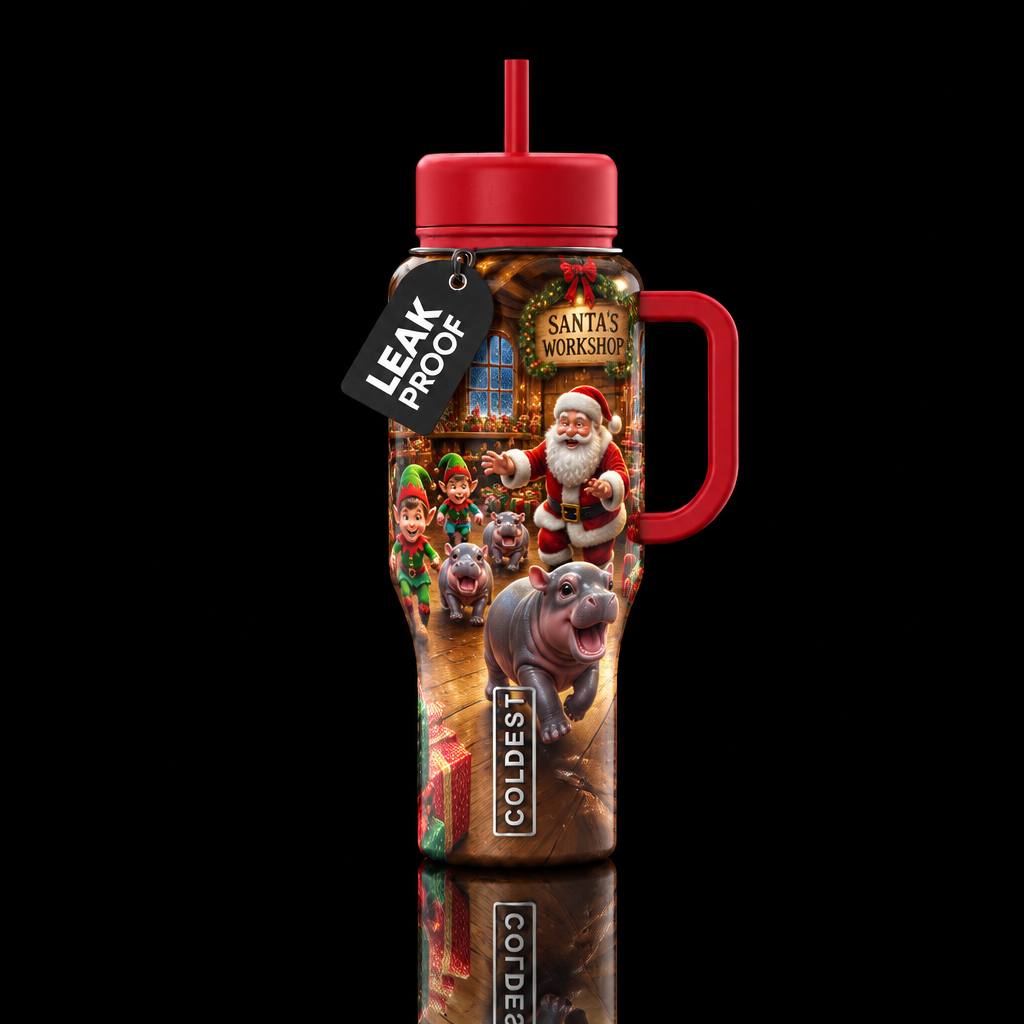 Hippos lose in the workshop water bottle design