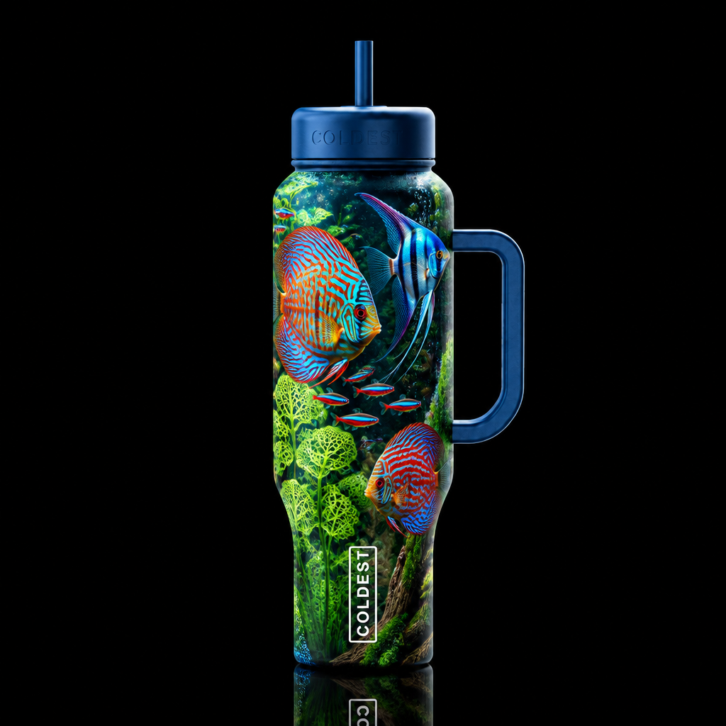 Beautiful discus water bottle design