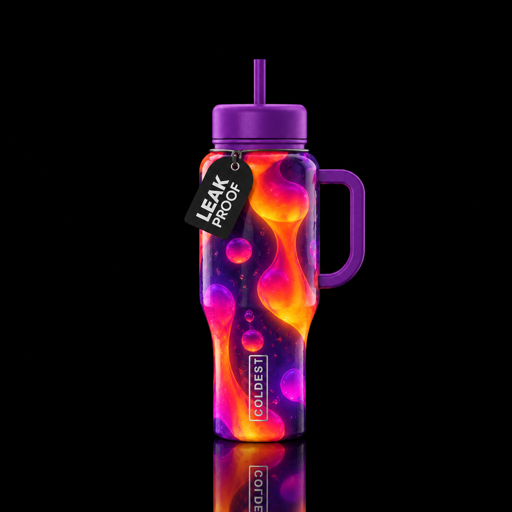 Lava lamp water bottle design
