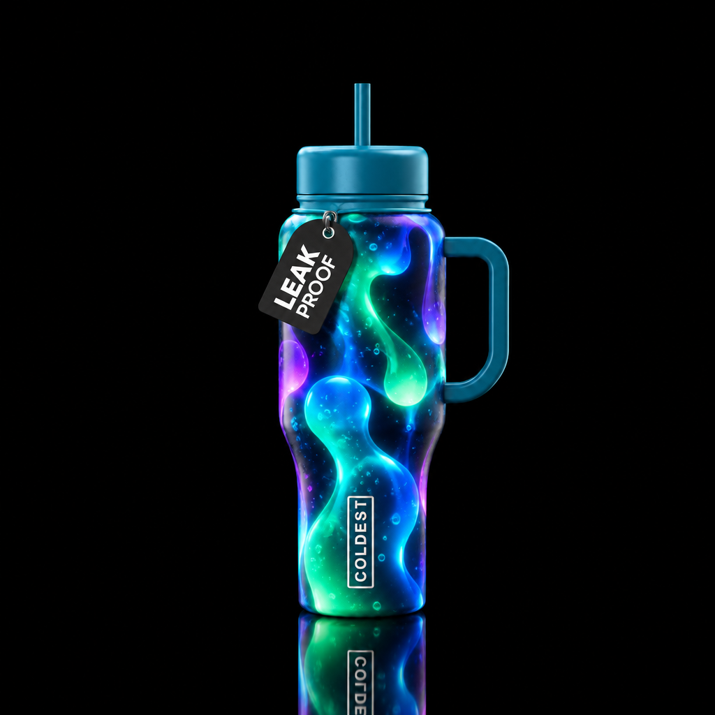 Lava lamp water bottle design