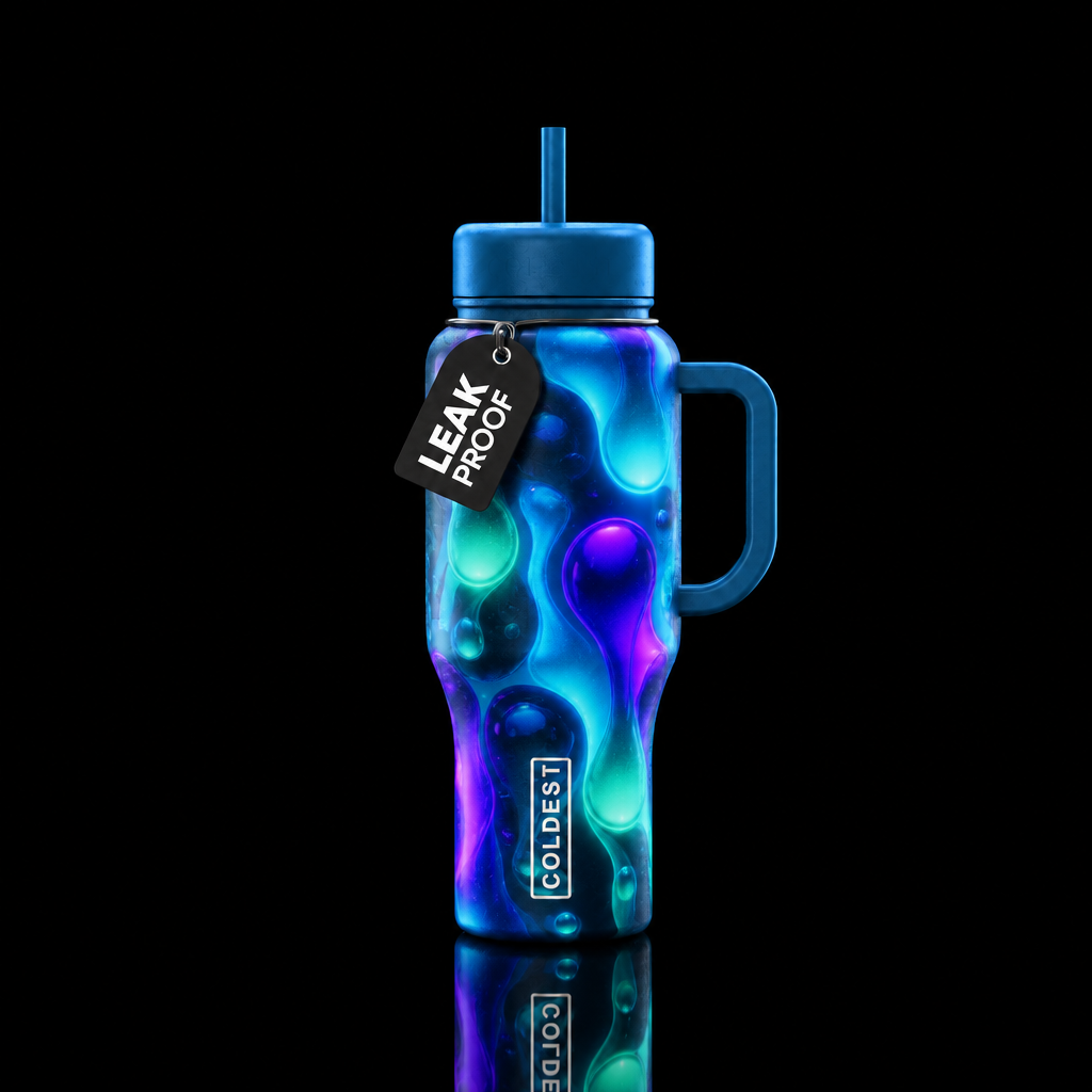 Lava lamp water bottle design