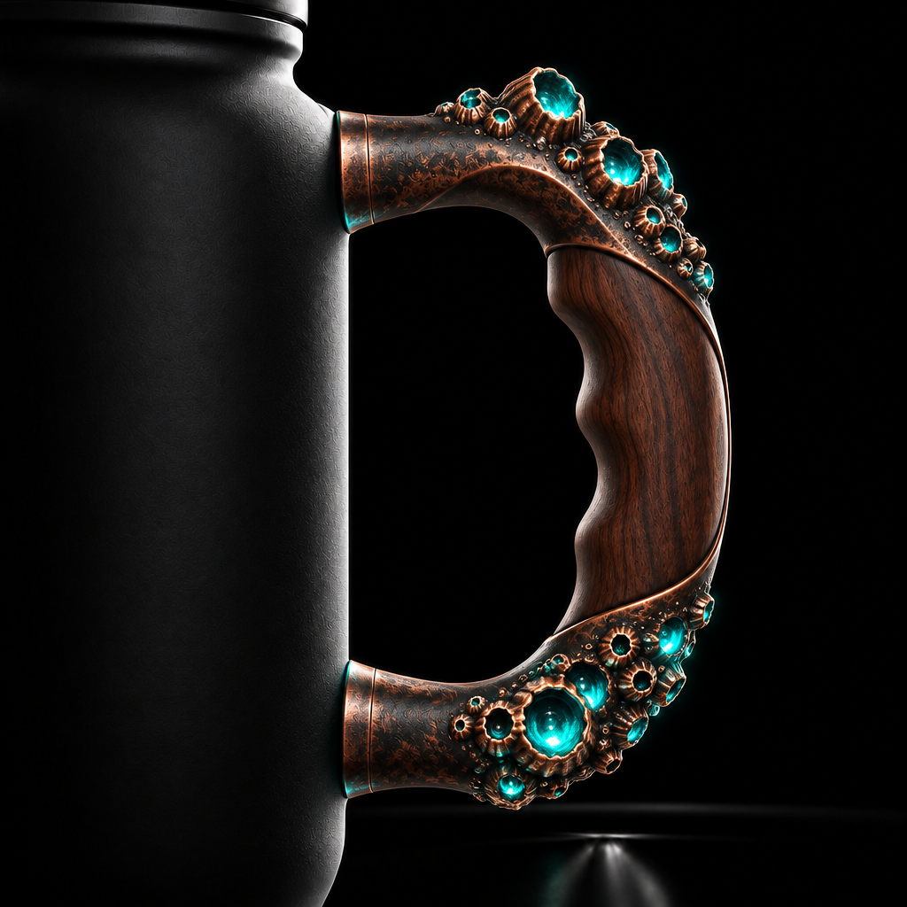 Glowie barnicles water bottle design