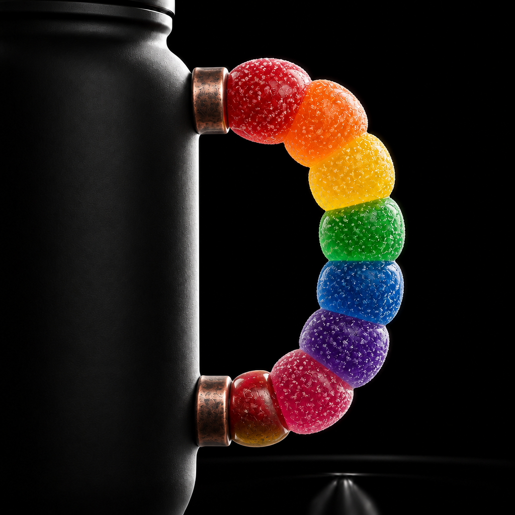 Gumdrops water bottle design