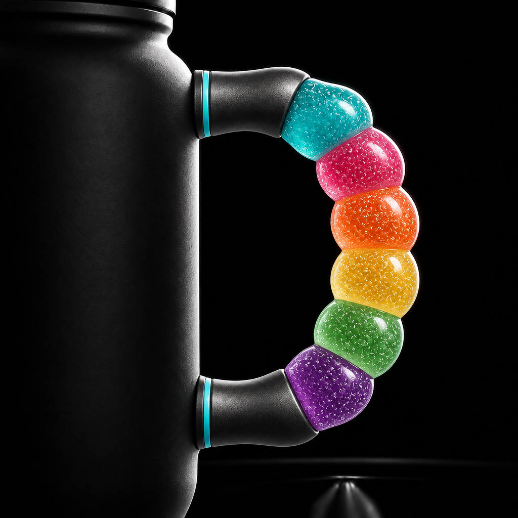 Gumdrops water bottle design