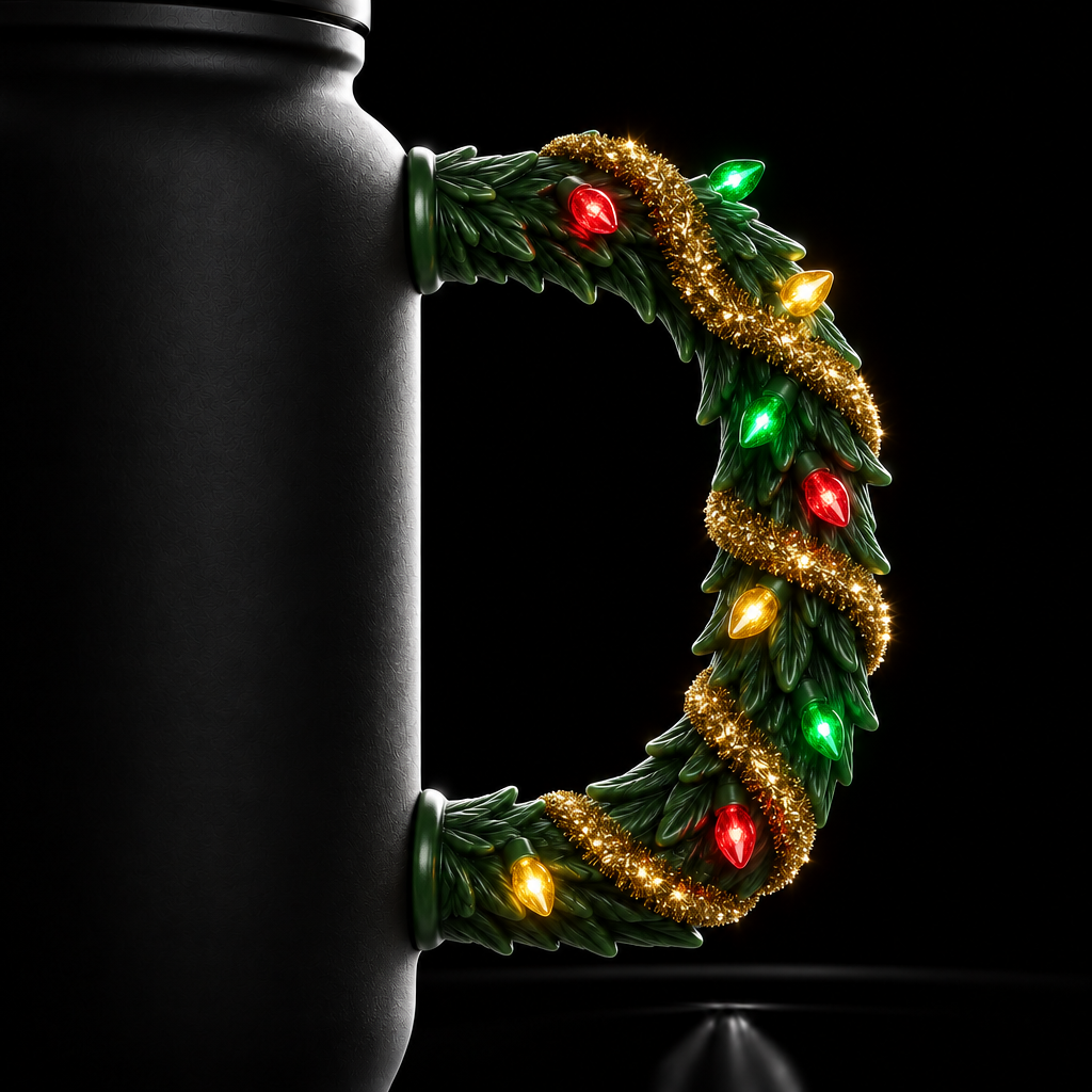 Xmas tree water bottle design
