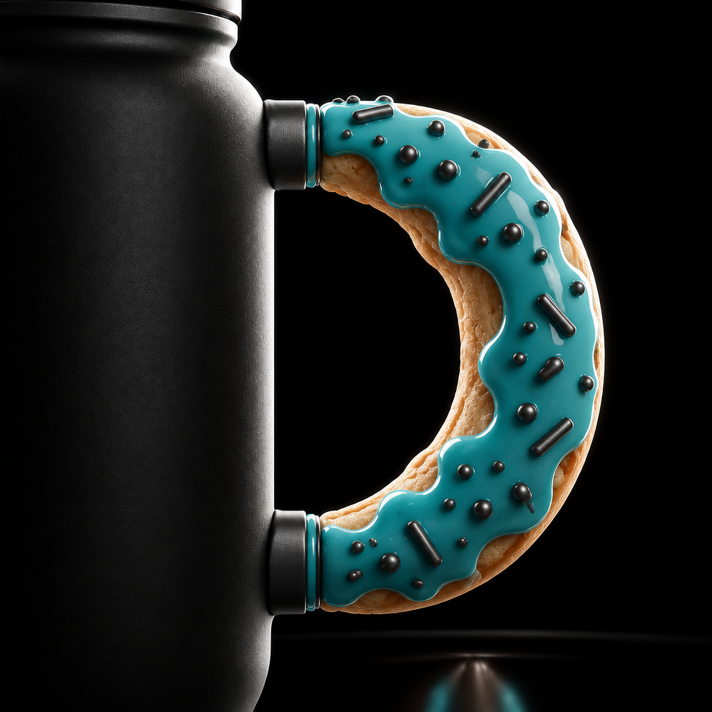Donut water bottle design