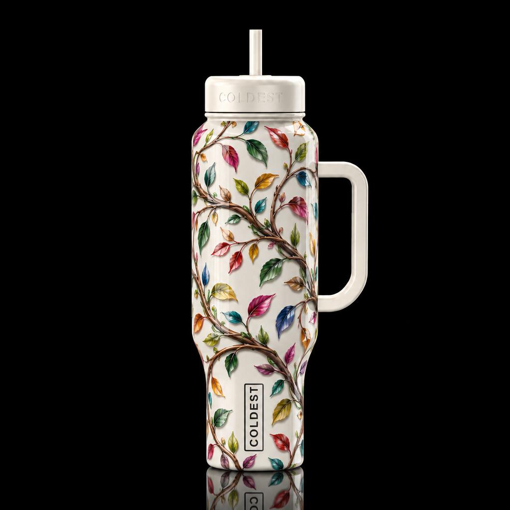 Twist vine water bottle design