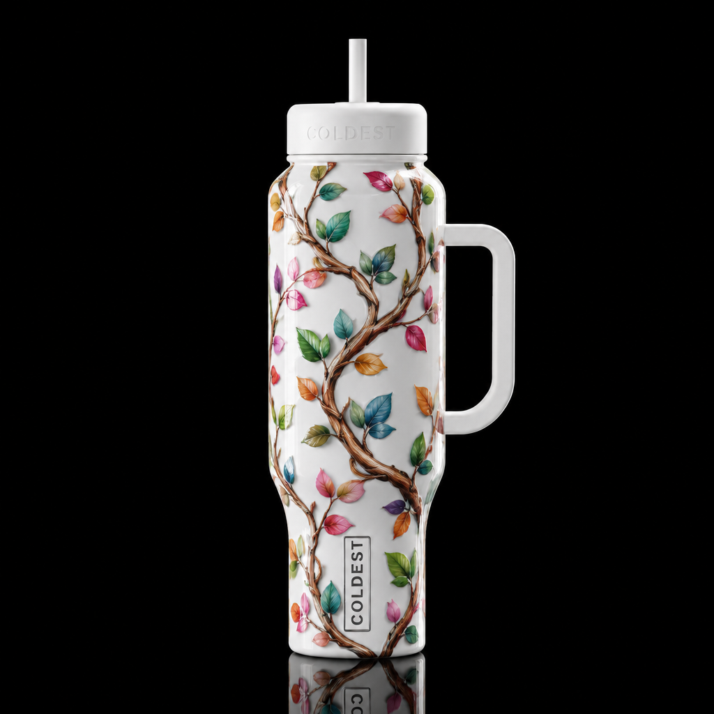 Curve vine water bottle design