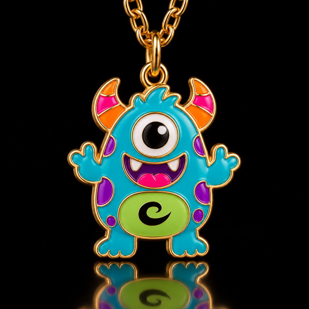 Green belly monster water bottle design