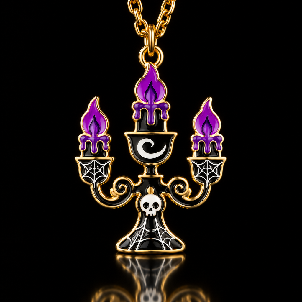 Purple flame candles water bottle design