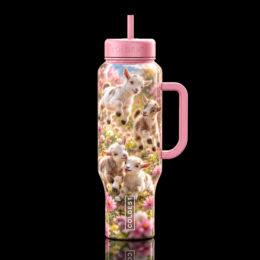 The goat water bottle design