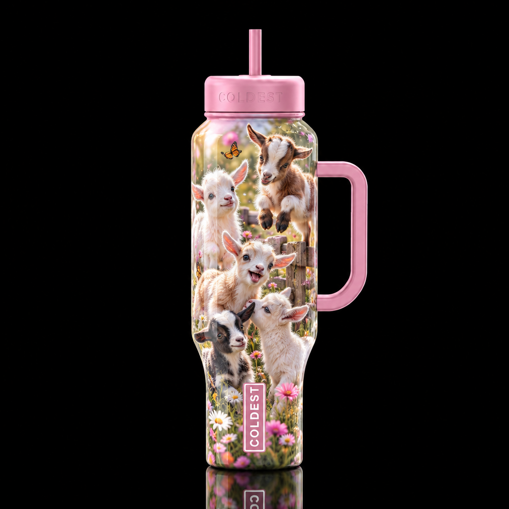 The Goat water bottle design