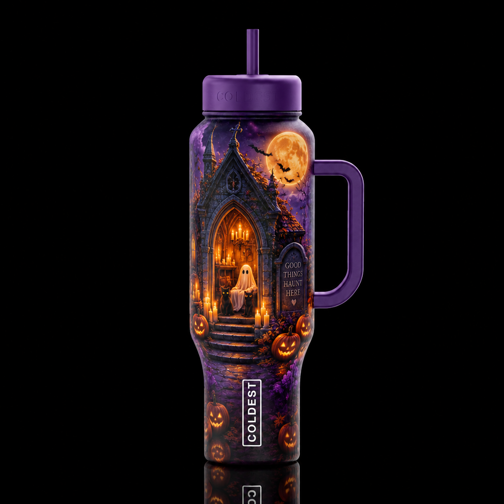 Crypt ghost water bottle design