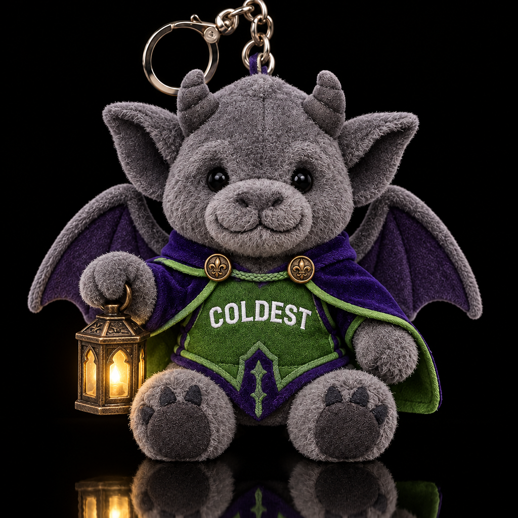 Doyle the gargoyle water bottle design