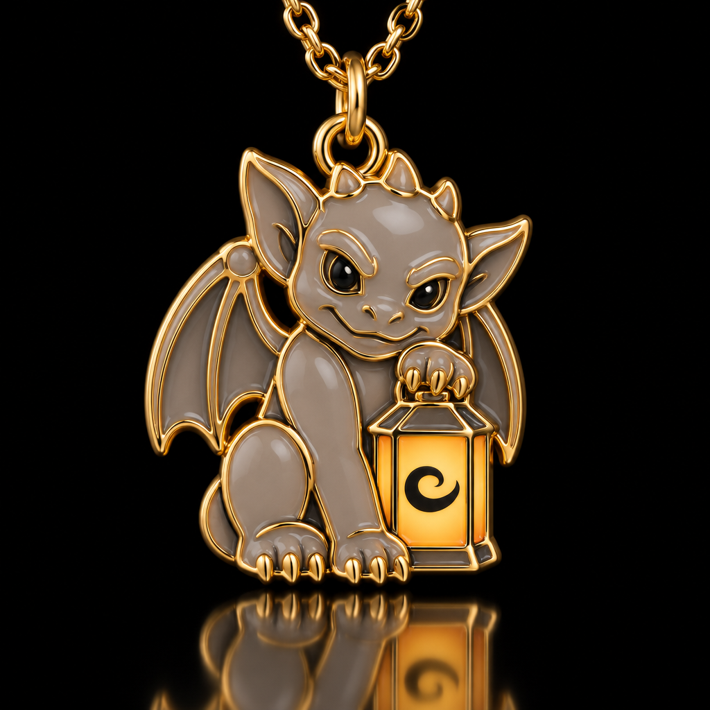 Mischievous gargoyle water bottle design