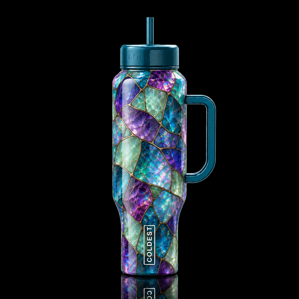 Gemstone delight water bottle design