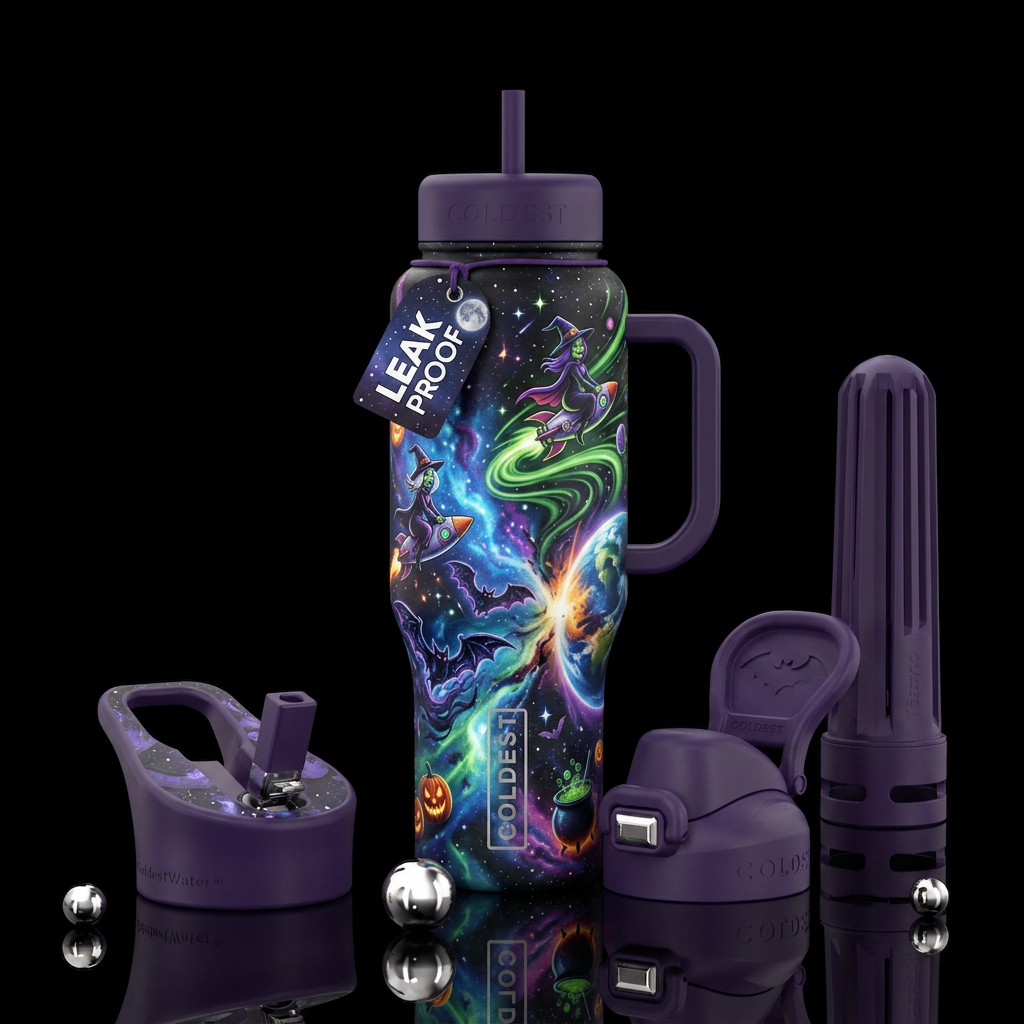 Witches water bottle design