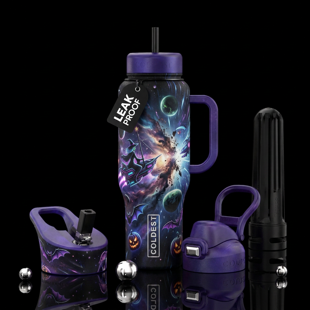 Witches water bottle design