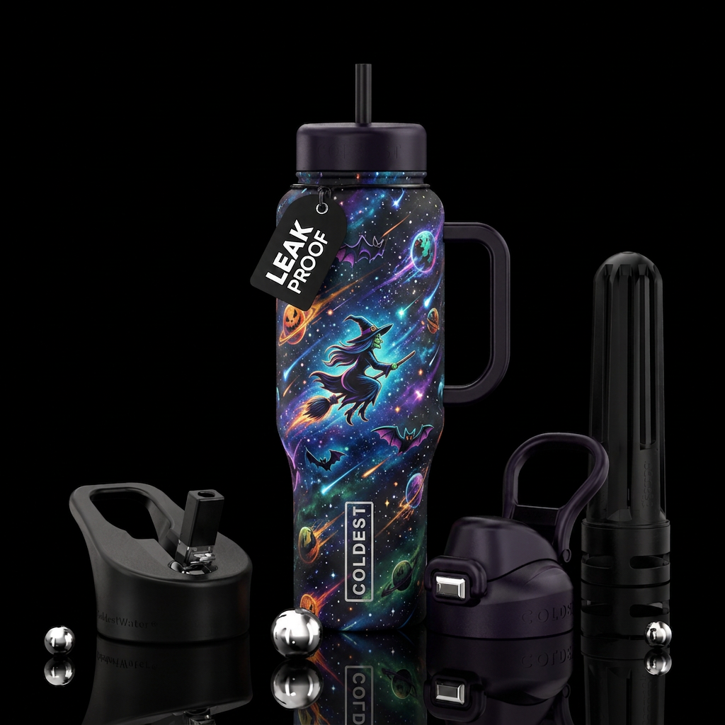 Witches water bottle design