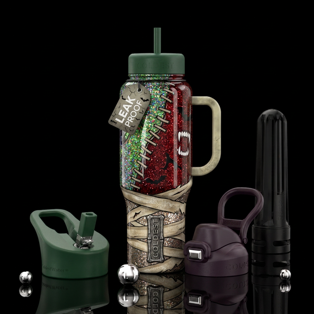 Halloween water bottle design