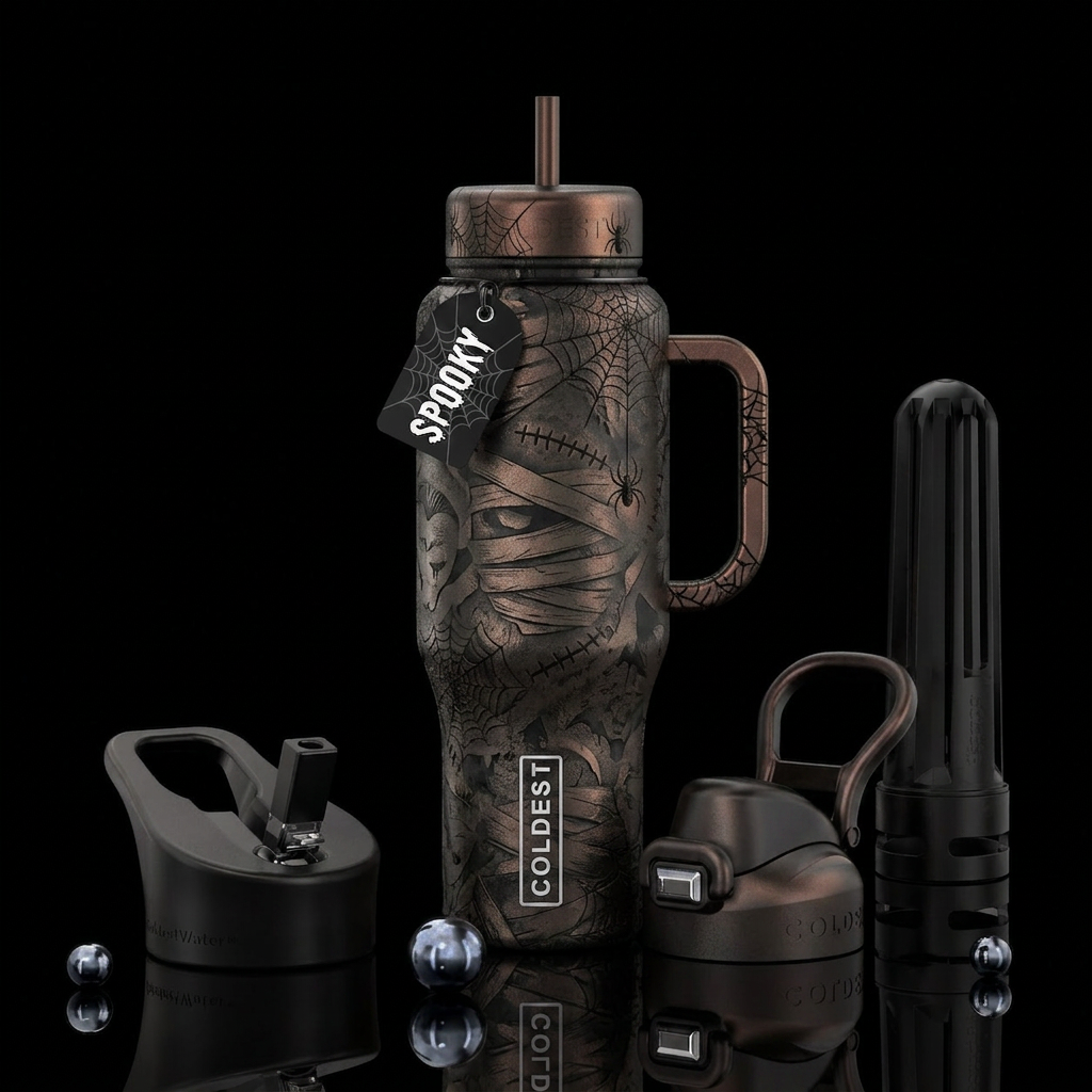 Halloween water bottle design
