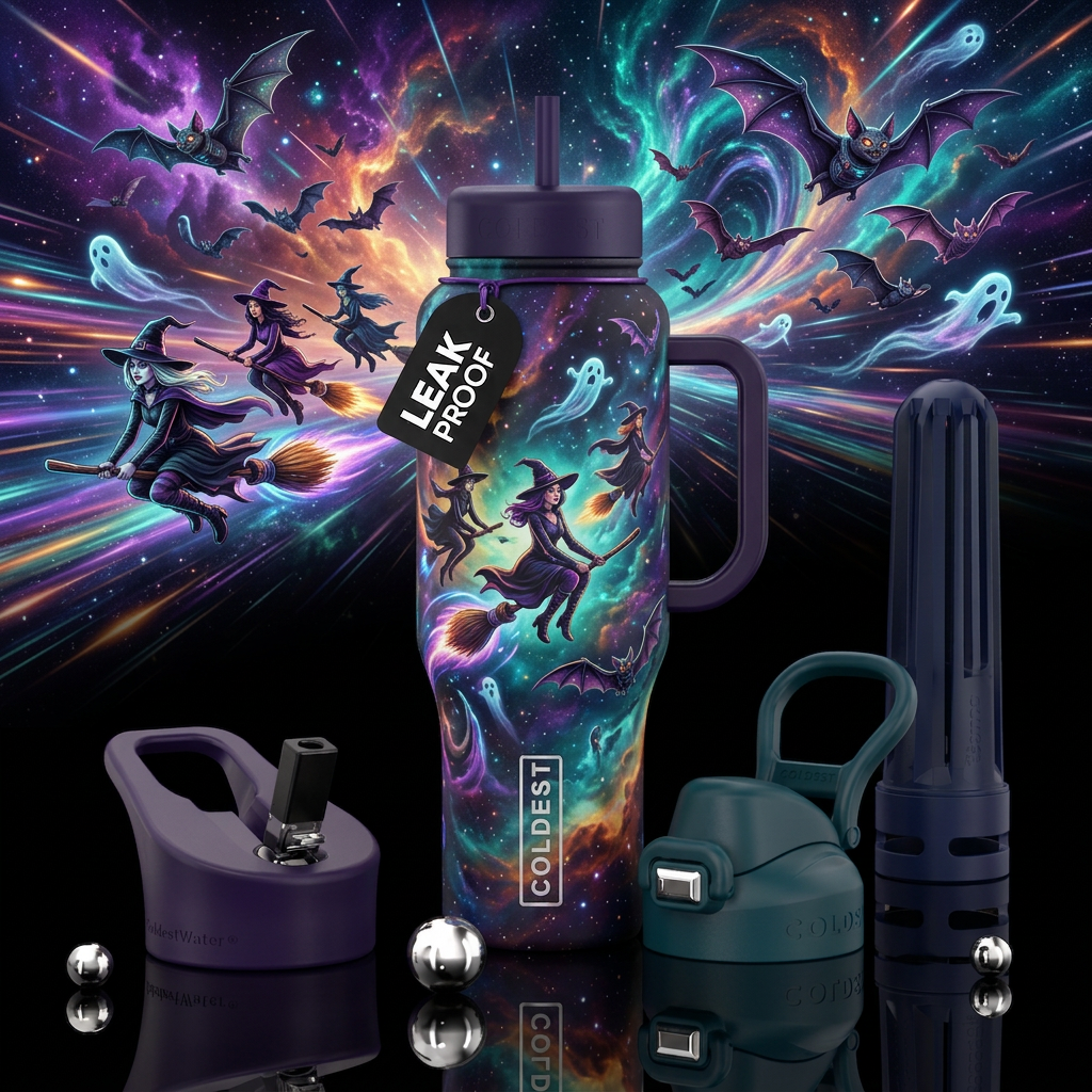 Witches water bottle design
