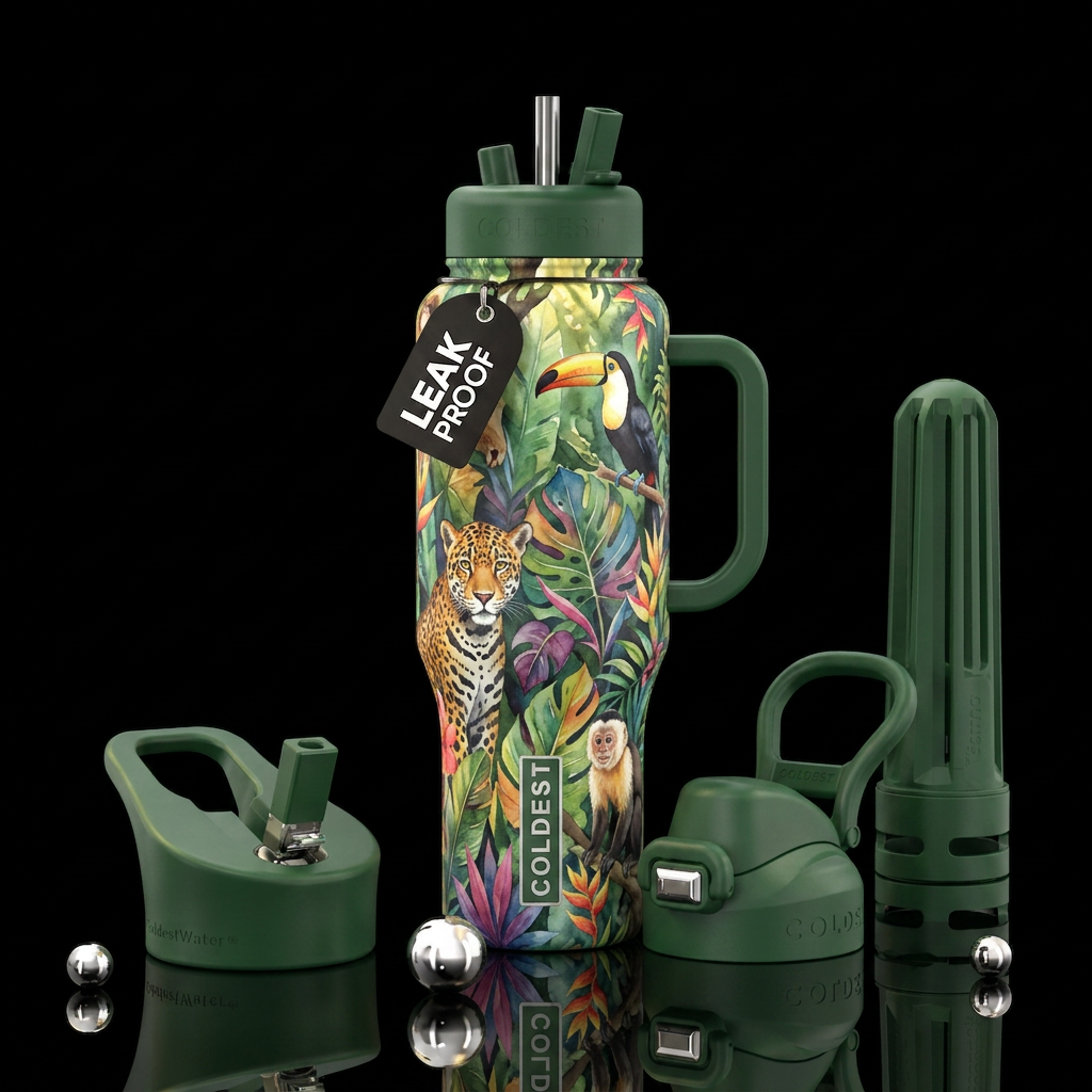 Jungle 2 water bottle design