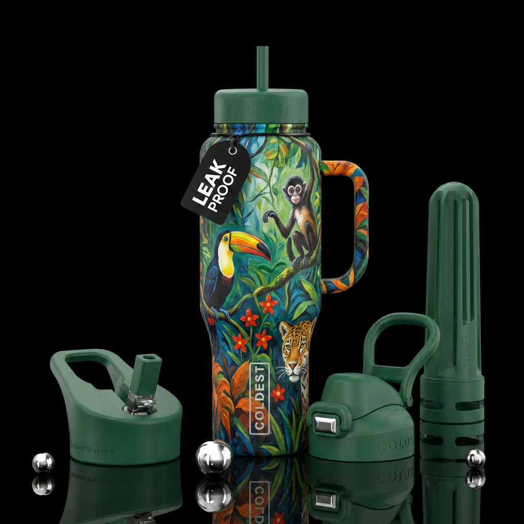 Jungle 3 water bottle design
