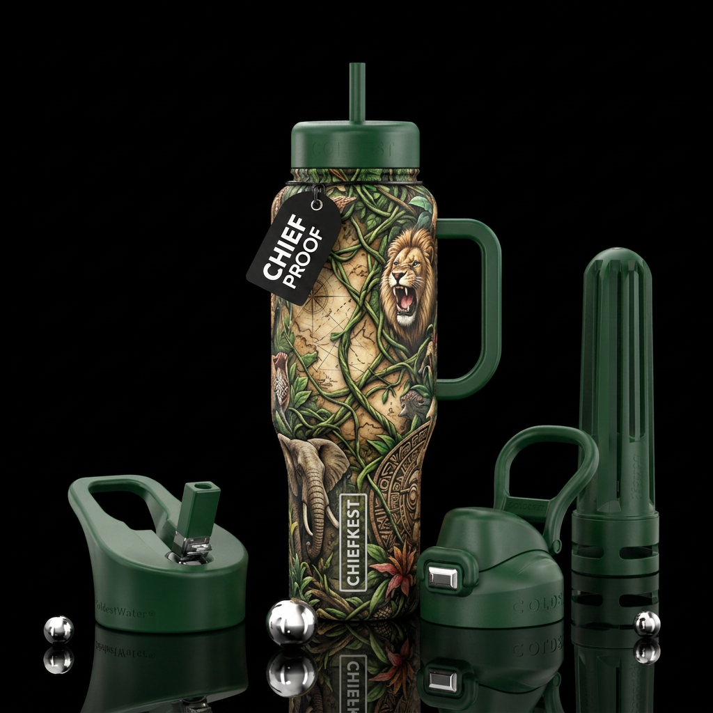 George of jumanji water bottle design
