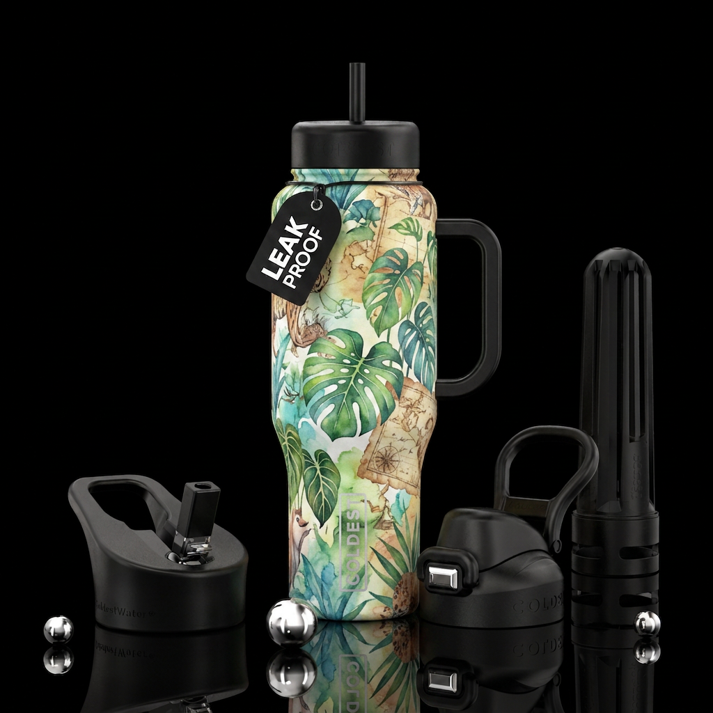 Jungle water bottle design