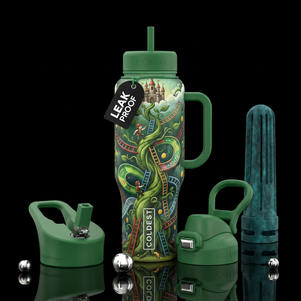 Jack'n ladders water bottle design