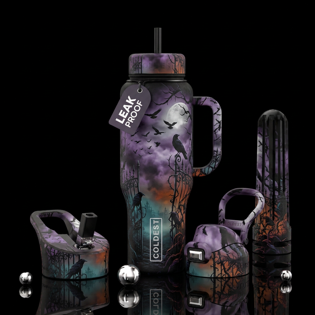 Halloween water bottle design