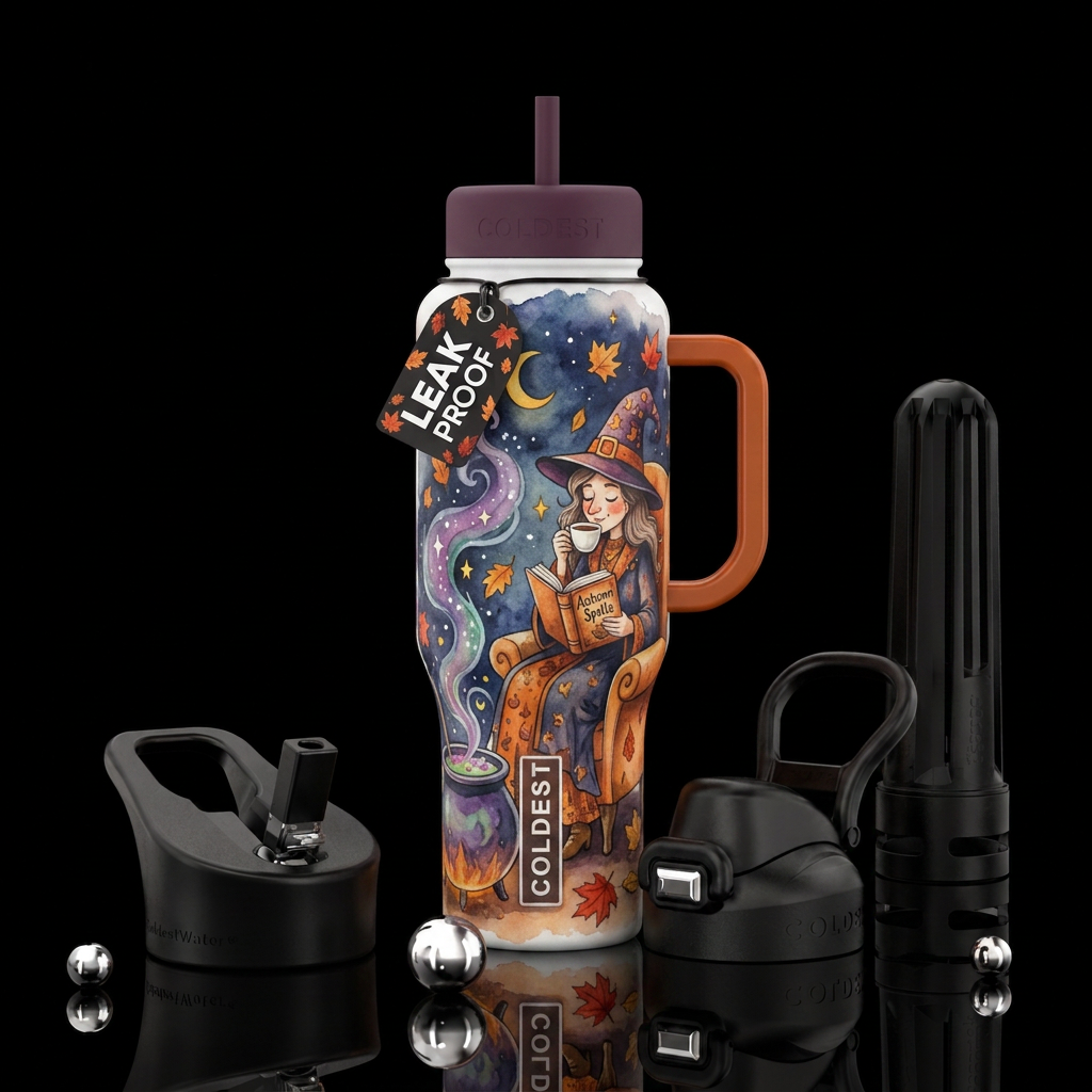 🧙‍♀️🪄📚☕️ water bottle design