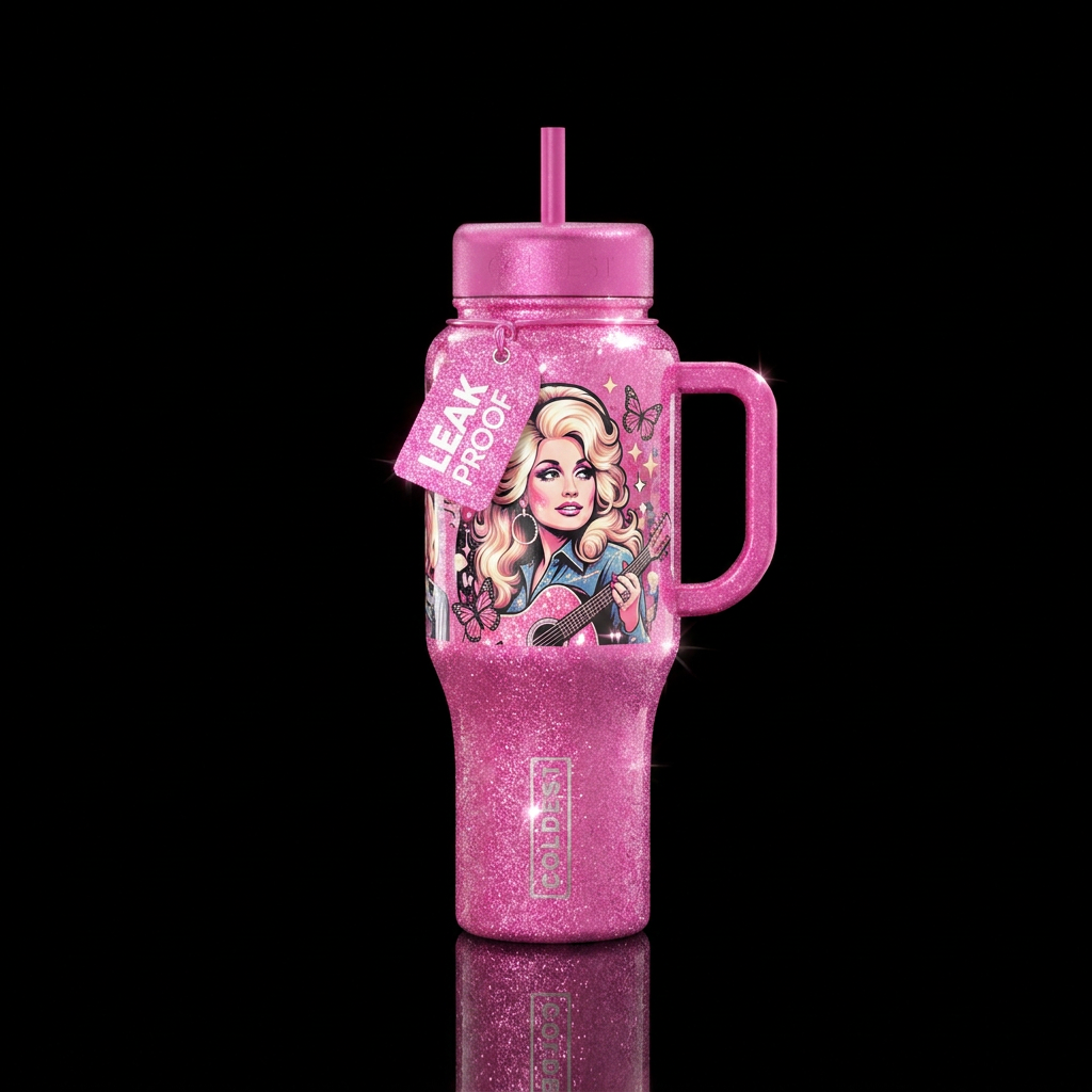 Remember Dolly water bottle design