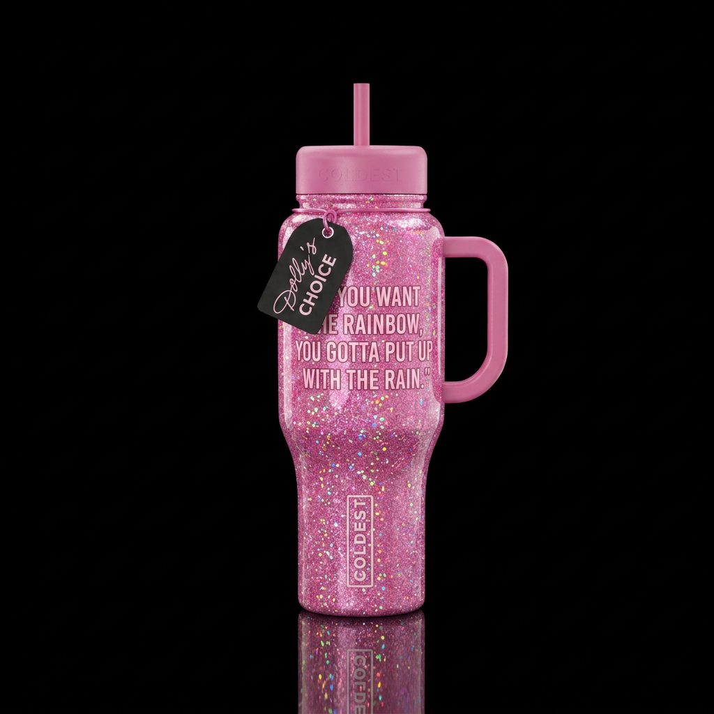 Dolly Quote water bottle design