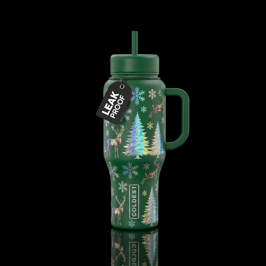 Moonlight wonderland water bottle design