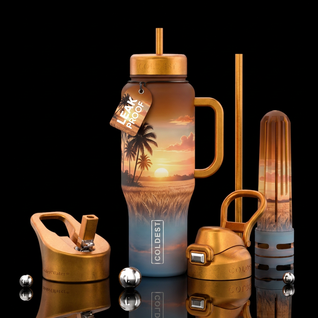summer ending water bottle design