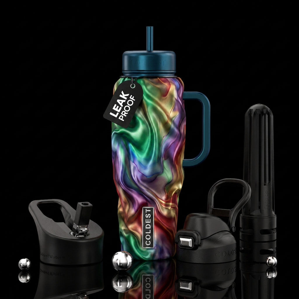 silk fabric water bottle design