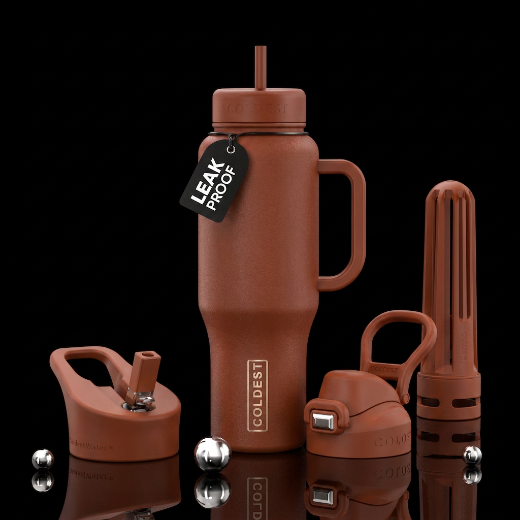 burnt sierra matte water bottle design
