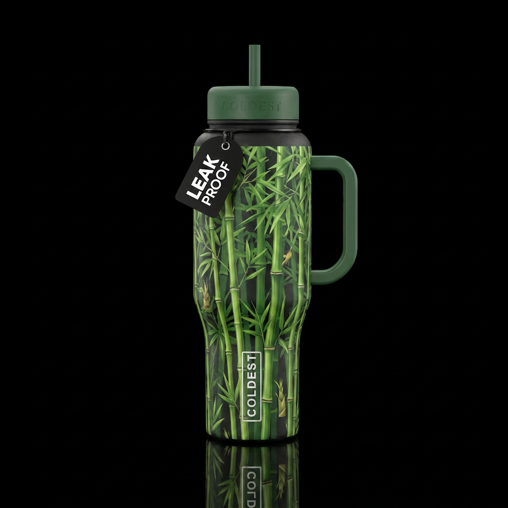Bamboo Grove water bottle design