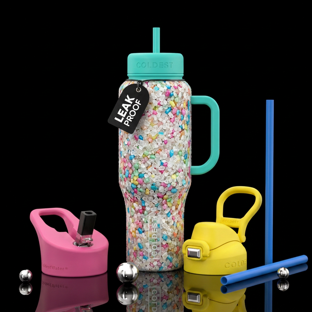 sugar grains water bottle design