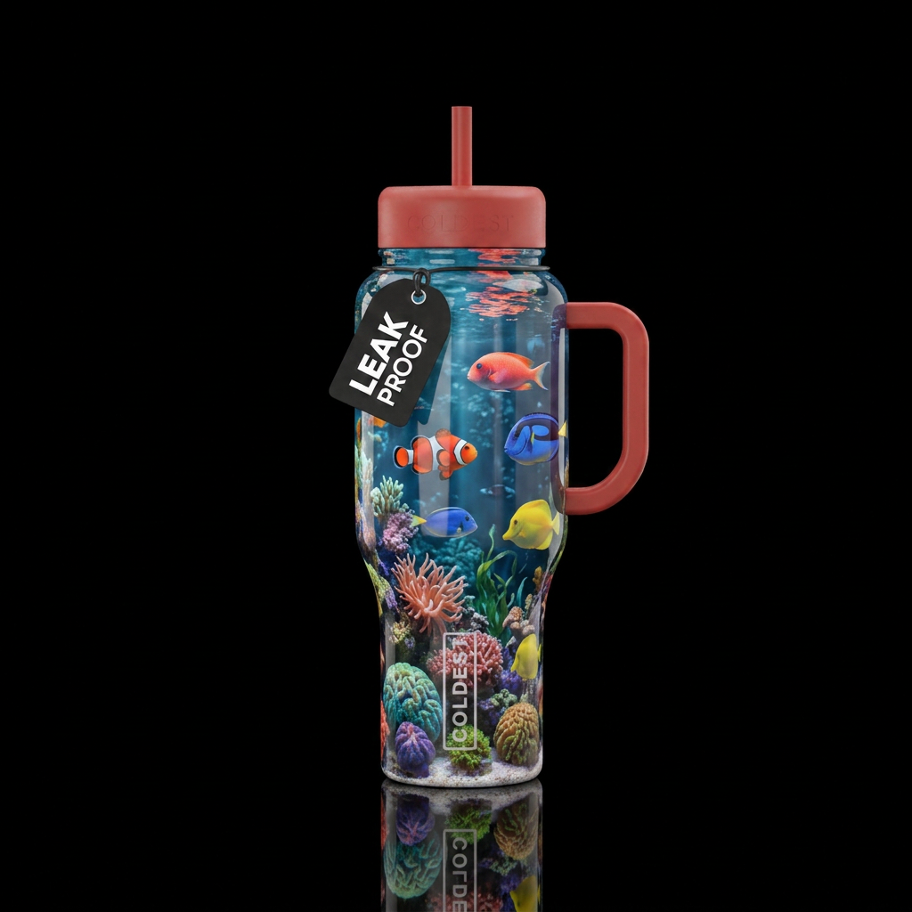 fish tank water bottle design