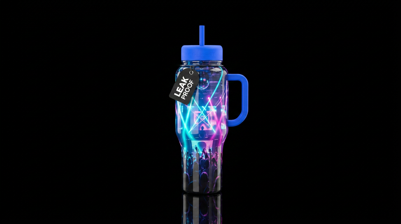 dance club water bottle design
