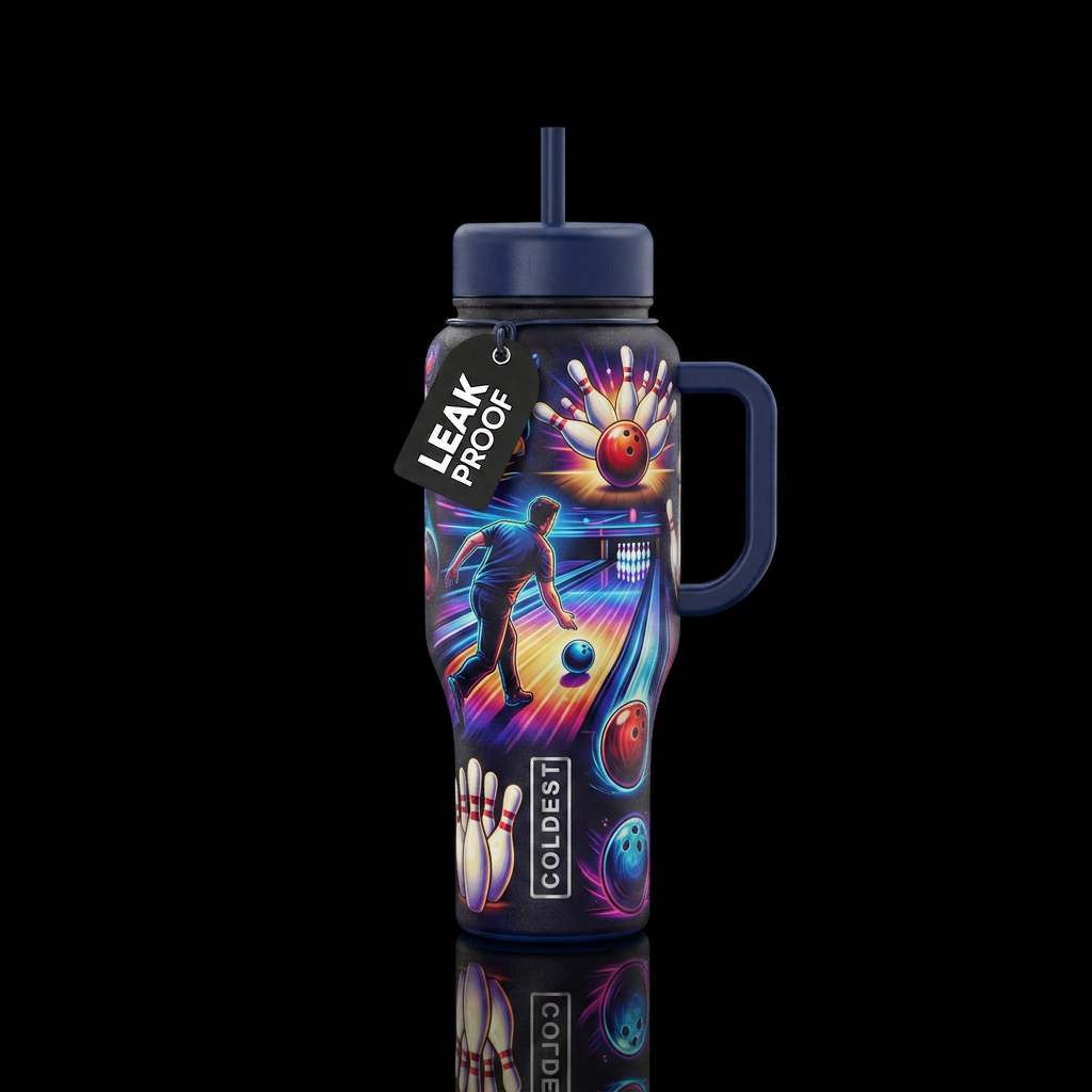 bowling water bottle design