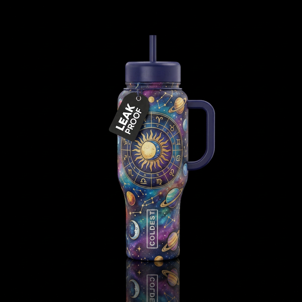 astrology water bottle design