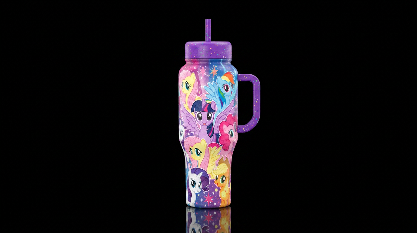 my little ponies water bottle design